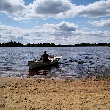 Classic sculling Rowing Boat with moving seat Boat with 1 moving seat