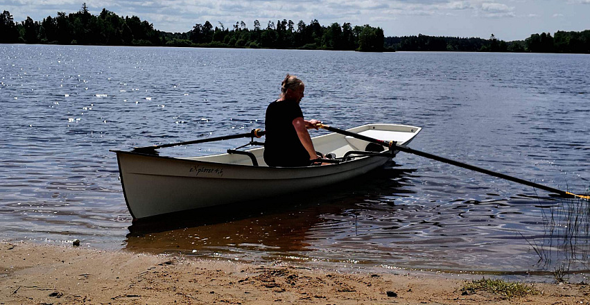 Classic sculling Rowing Boat with moving seat Boat with 1 moving seat